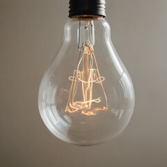 Sticker - a light bulb that is hanging from a ceiling