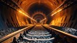 © jambulart - Railway Tunnel with Lights