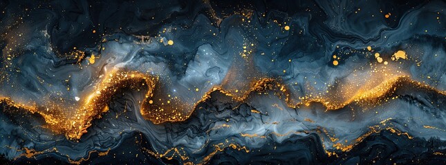 Wall Mural - Abstract Galaxy Marble Art