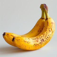 Sticker - Two Ripe Bananas on a White Surface