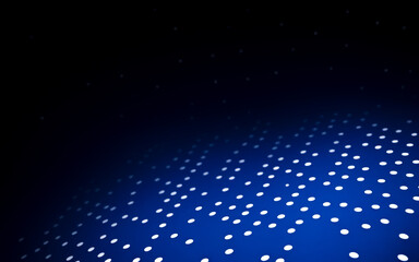 Aufkleber - Blue gradient backdrop with white dot pattern, resembling starry night or digital wallpaper, perfect for design projects, presentations, graphic art, and modern digital compositions