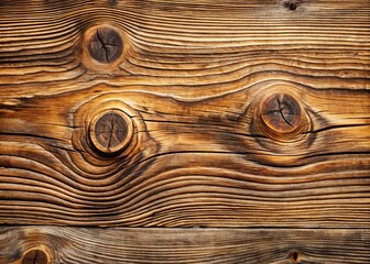 Wall Mural - Rustic wooden texture with intricate grain patterns, knots, and natural imperfections, showcasing the organic beauty of a weathered wood surface in warm, earthy tones.