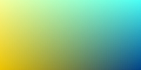 Poster - dynamic bright yellow and blue gradient background