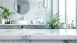 © Tabassum - White Marble Bathroom Interior for Product Display