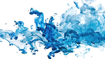 Poster - Dynamic Ink Splash Explosion in Water, Studio Isolation.