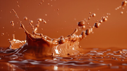 Poster - Dynamic Liquid Clay Splash in Abstract Patterns on Studio Background