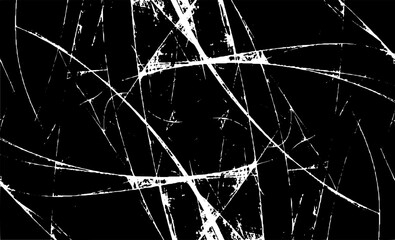Wall Mural - Scratched Grunge Urban Background Texture Vector. Dust Overlay Distress Grainy Grungy Effect. Distressed Backdrop Vector Illustration. Isolated Black on White Background. EPS 10.