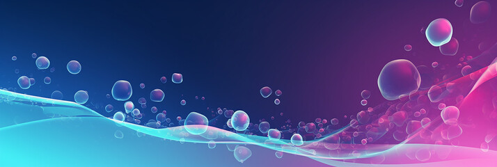 Wall Mural - Bubbled Abstract Vector Fluid Particle Flow