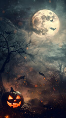 Wall Mural - halloween horror background