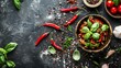 © Juan - Spicy dish with red chili peppers
