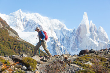 Wall Mural - Hike in Patagonia