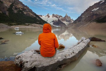 Canvas Print - Hike in Patagonia