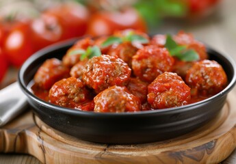 Wall Mural - Meatballs in Tomato Sauce