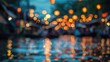 © Susi - Blurry bokeh background of evening floating market