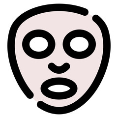 Canvas Print - face mask icon