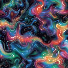 Wall Mural - Colorful Abstract Liquid Swirl Pattern Background