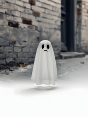 Wall Mural - Cute funny ghost