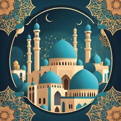 
Islamic art background