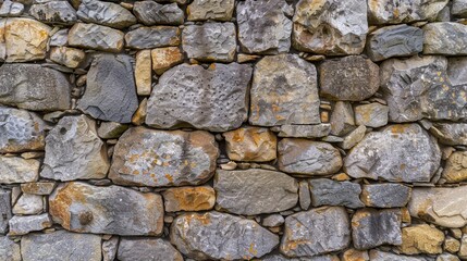 Poster - Stone wall made of aged stones historical backdrop