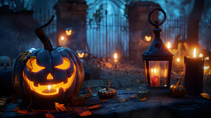 Wall Mural - Halloween Background.