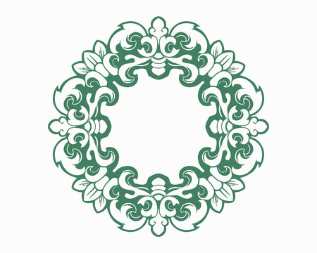 Baroque engraved. Victorian floral ornamental borders, vintage decorative frame elements. Vector illustration royal set for wedding invitation and greeting cards, ornaments romantic invitations