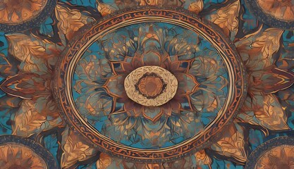 covers seamless Hand Indian background tile Can elements fabric Islam carpet Colorful wallpaper wrapping motifs used drawn pattern vintage floral ottoman Arabic mandala