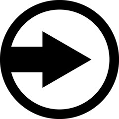 Fototapete - Black arrow icon sign isolated on transparent background.