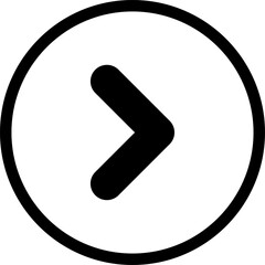 Fototapete - Black arrow icon sign isolated on transparent background.