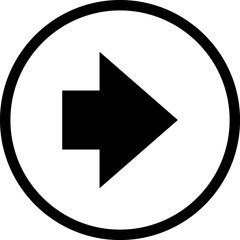 Fototapete - Black arrow icon sign isolated on transparent background.