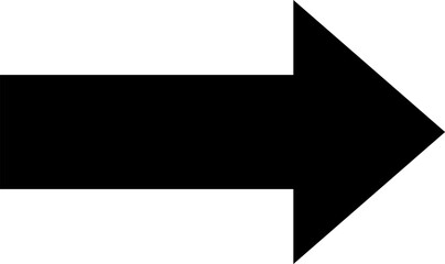 Fototapete - Black arrow icon sign isolated on transparent background.