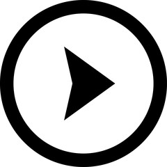 Fototapete - Black arrow icon sign isolated on transparent background.