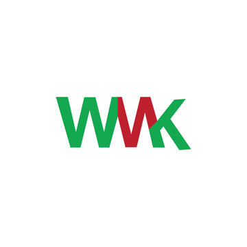 WMK Circle Emblem Abstract Monogram Letter Mark Vector Logo Template