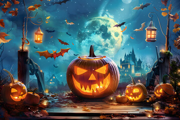 Wall Mural - Halloween posters