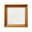 © i-element - simple, empty, rectangular frame with a white interior and a wooden border.
