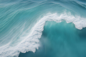 Canvas Print - wave breaking on the beach