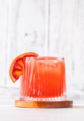 Canvas Print - Sanguinello Cocktail with blood orange