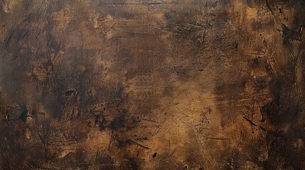 Poster - Weathered background dark brown grunge paper