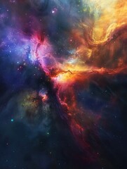 Wall Mural - Galaxy with stars