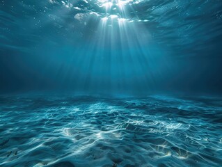 Wall Mural - blue ocean water sunlight