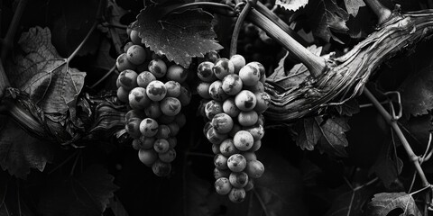 Canvas Print - Grapes on Vine