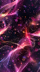 Aufkleber - Seamless wavy pattern with bokeh effect - perfect for website backgrounds and banners