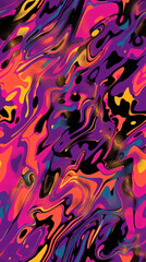Aufkleber - Vibrant and energizing abstract background featuring a psychedelic swirl pattern, ideal for adding movement to any project