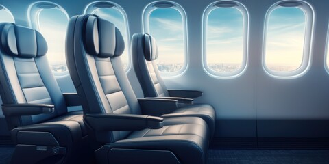 first class business luxury seats for vacations or corporate airplane travel