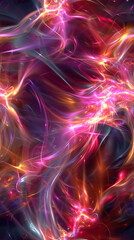 Leinwandbilder - swirling red and purple plasma energy in an abstract background
