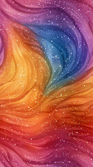 Aufkleber - Vibrant abstract backdrop featuring flowing lines and sparkling particles for a captivating visual impact