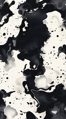 Poster - Monochromatic abstract seamless pattern creating an artistic backdrop
