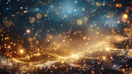 Poster - A bright, colorful, and sparkling background with a few stars