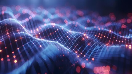 Digital technology background with network connection