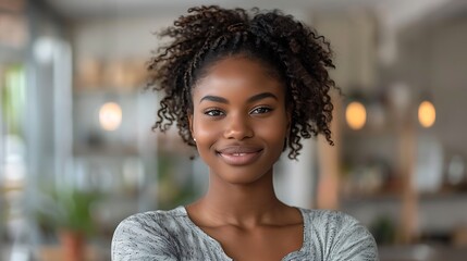 Sticker - Africanamerican female engineer using a mobile device for project management smiling isolated on a transparent background representing technology engineering and project management