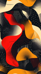 Poster - Seamless pattern of organic shapes for websites, posters, and more